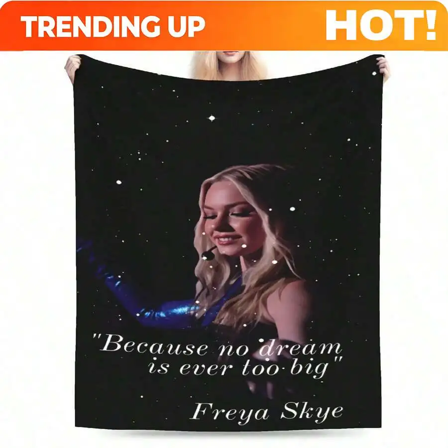 Customize Freya Skye Blanket Soft Cozy British Singer Actress Bedding Throws Winter Adults S Home Decor Travel Office Bedspread