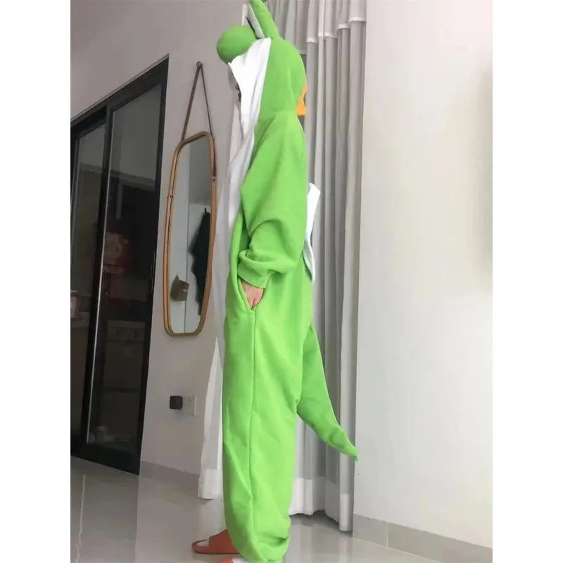 Adult Yoshi Onesies Pajamas Cartoon Pyjama Kigurumi Cosplay Costumes Sleepsuit Animal Sleepwear Male Pajamas