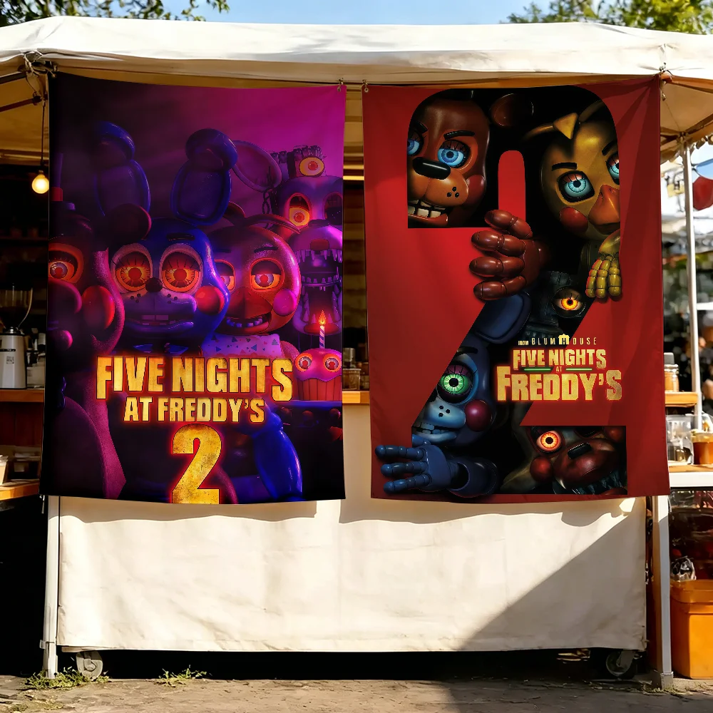 Movie F-Five N-Nights at F-Freddy's 2-S flag Wall Decor For Garden Party Living Room Home Bedroom Outdoor Tapestry Banner