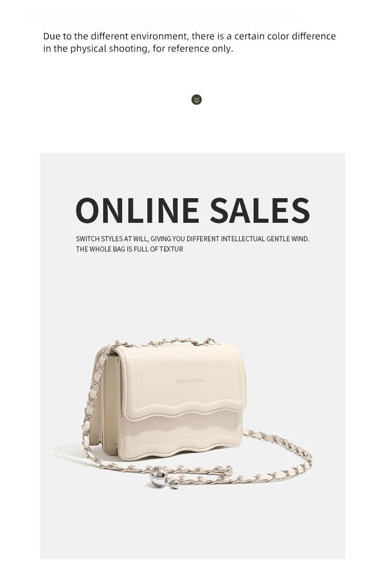 CHARHP&KEJNT Borsa a tracolla piccola quadrata con catena semplice e tinta unita da donna 2024_voghion.com