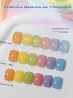 1-6pcs WS Spring Summer Green Blue Pink White Dopamine Gel Nail Polish 2025 Macaron Candy Ice Transparent Nail Salon Nail Art
