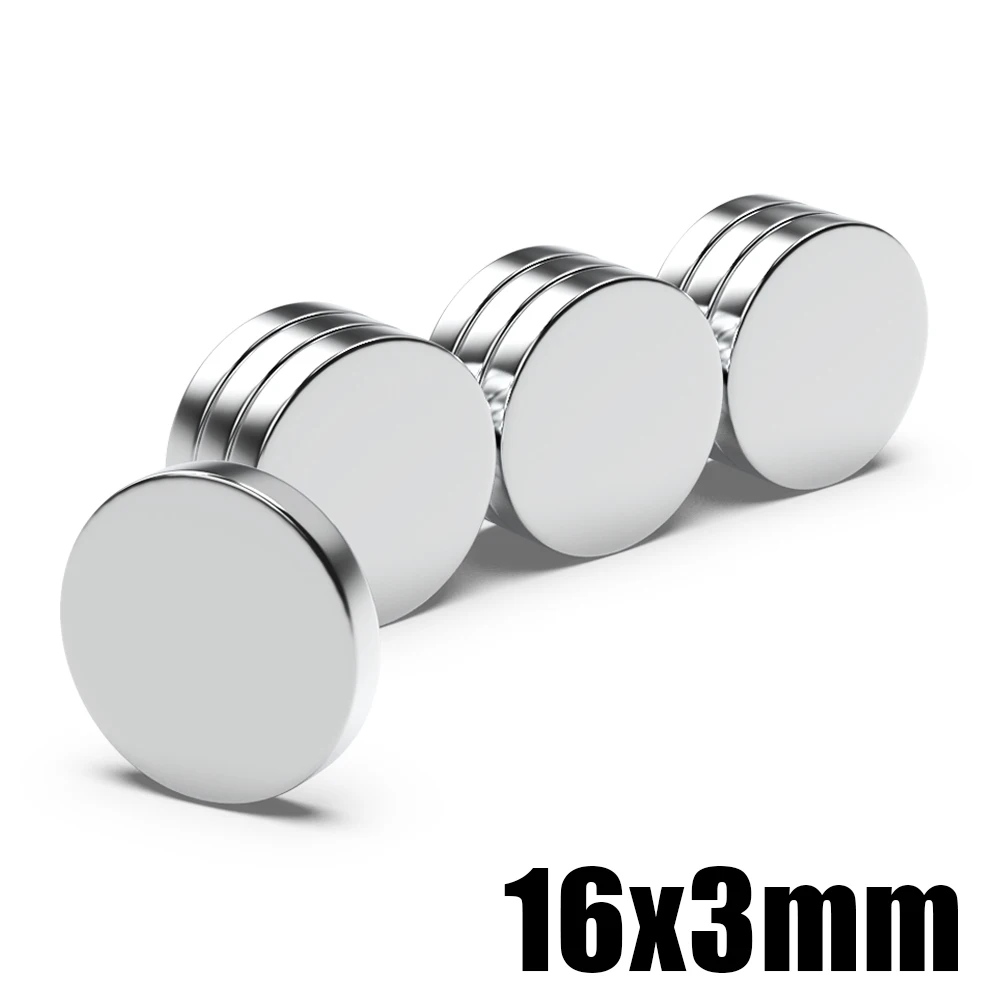 

2~200pcs Strong Round Magnet 16x3mm for Fridge Magnetic DIY Projects Office Whiteboard Use Refrigerator Magnets 16*3