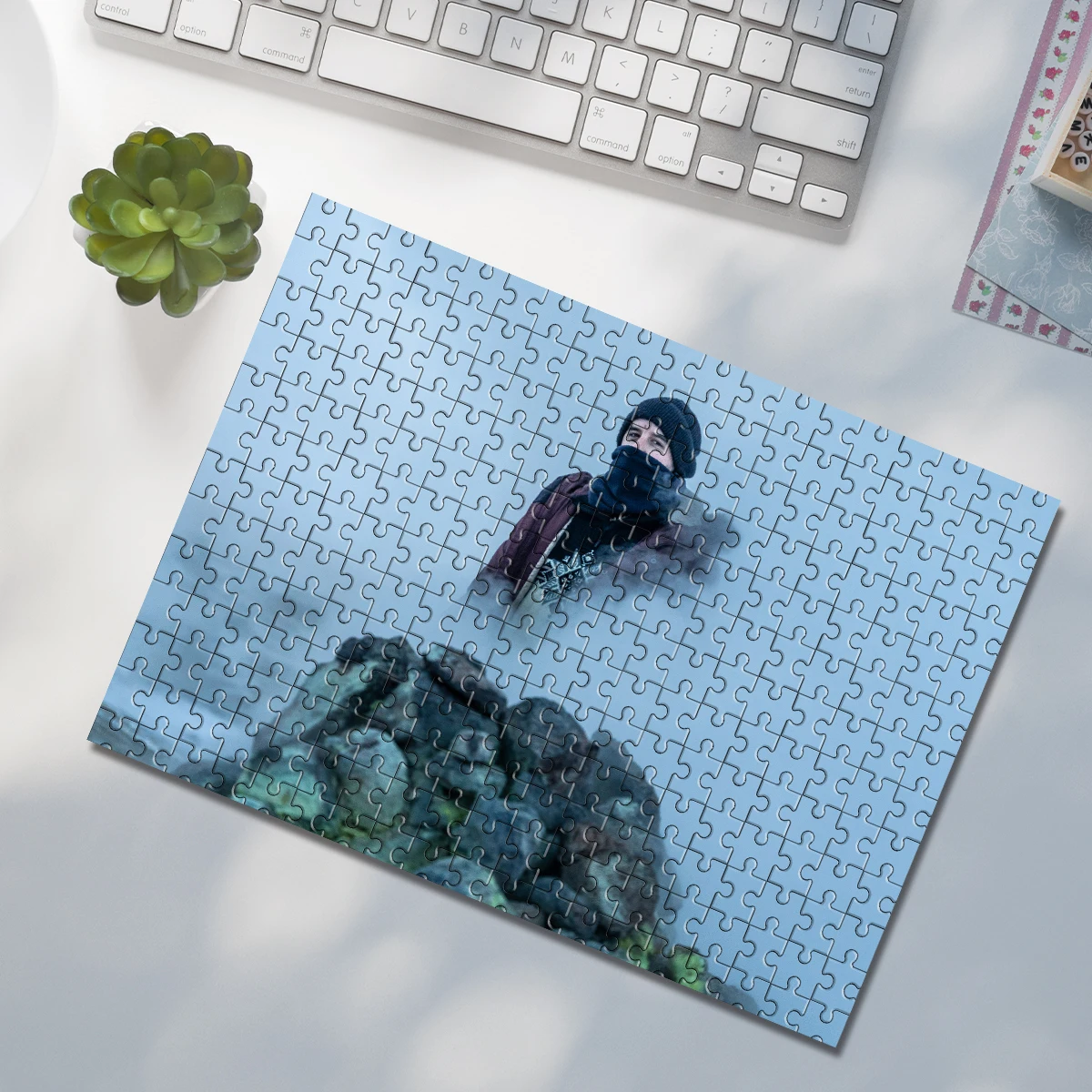 35/300/500/1000 ชิ้นภาพปรับแต่งส่วนบุคคลปริศนาภาพท่องเที่ยวของขวัญทำด้วยมือ