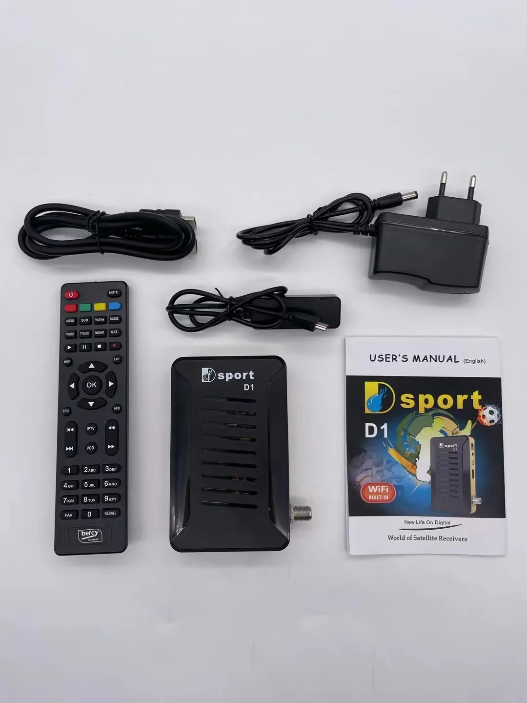 2023 newest Dsport D1 Africa DS*V iks HD Digital Satellite Receiver Decoder DVB S2 Full HD 1080P for Africa DVB S2 DVB Receptor