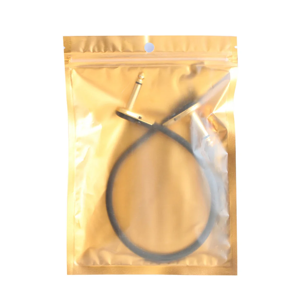 Guitar Effector Cable 30Cm Gold-Plated Copper Connection For Instrument Portable Use High-Fidelity Signal Transmission Audio