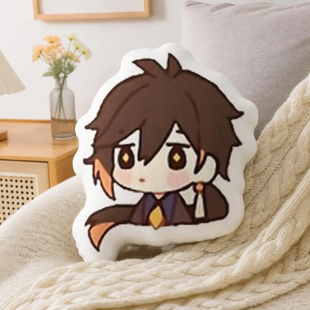 Genshin Impact Zhongli Funny Pillow Cushion Irregular Stuffed Throw Pillow Home Decor Gift Sofa Bed