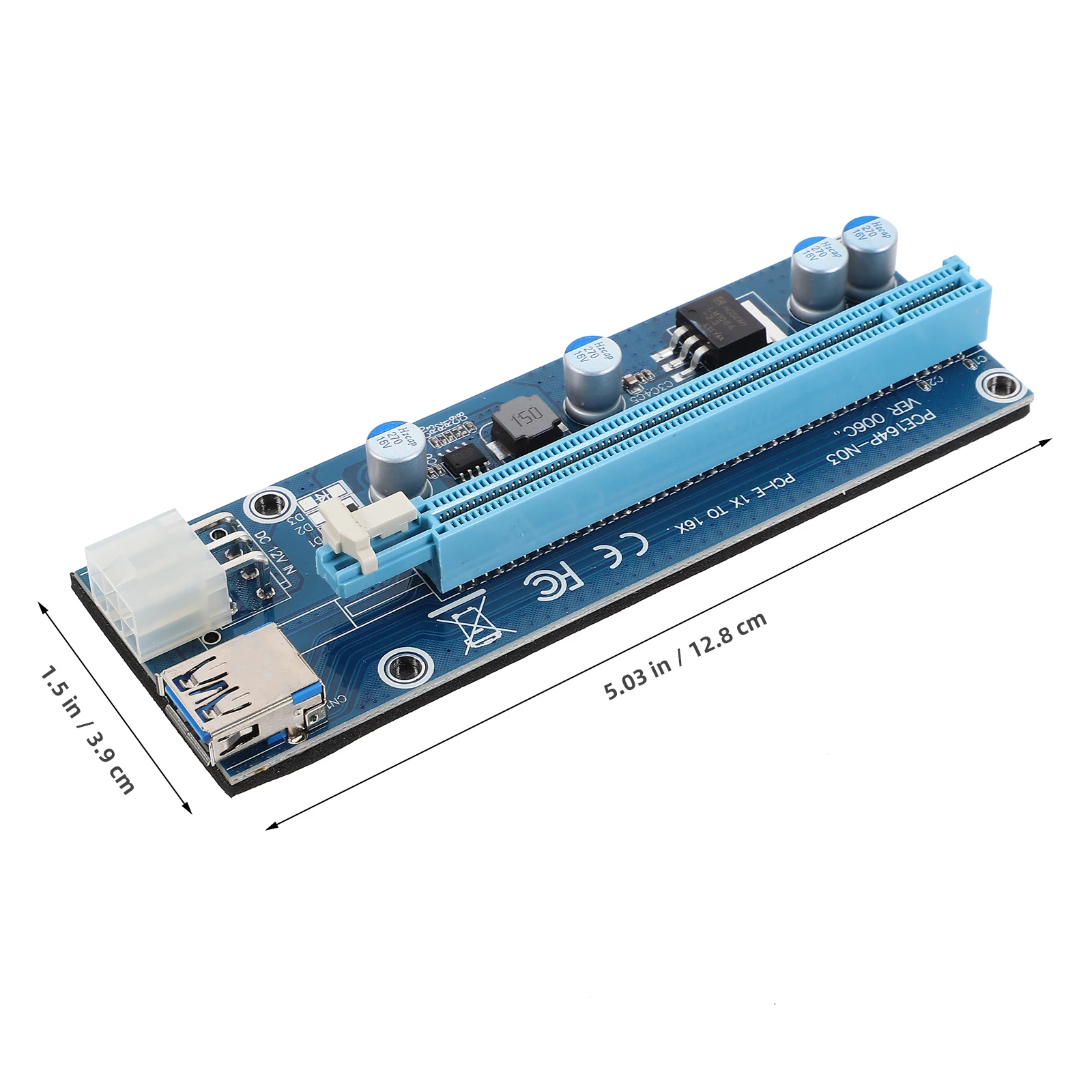

-E to PCI-E x16 External Graphics Card Adapter 60cm Blue Cable for Laptops Gaming Multimedia Practical Solution Expand