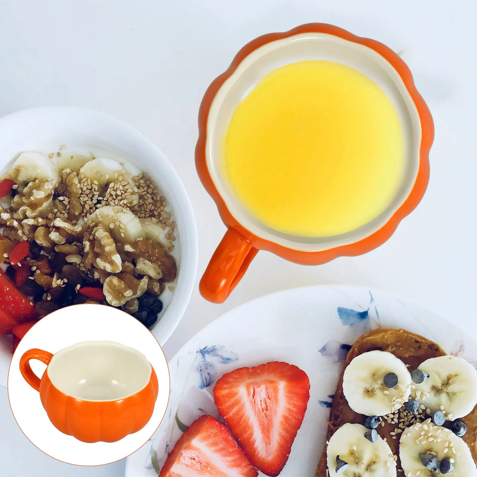 

Halloween Pumpkin Mug Ceramic Coffee Cup with Lovely Design for Juice Water Tea Milk Office Home Decor Gift Pumpkin Mug