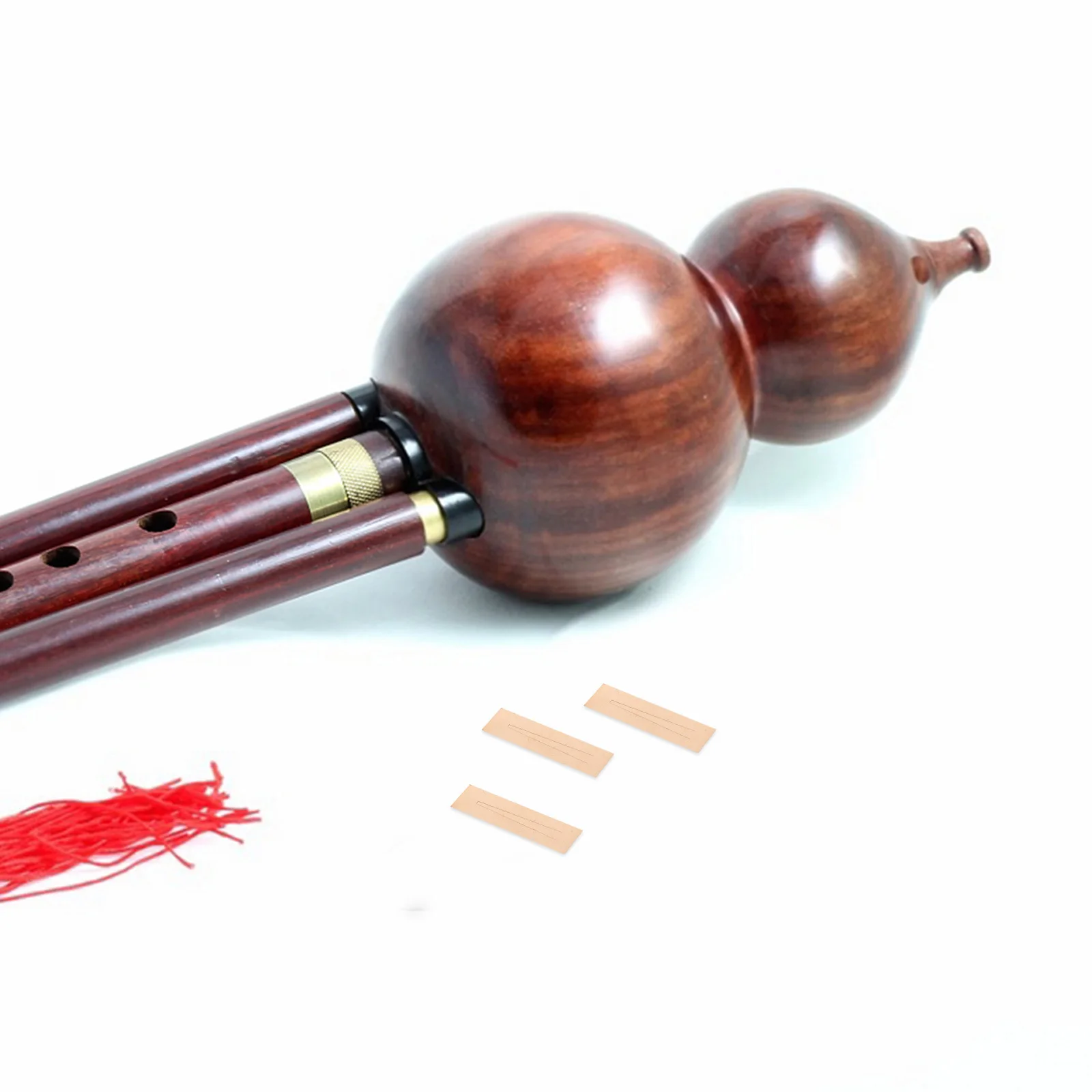 

3Pcs Brass Reeds for Bawu Cucurbit Flute Replacements Hulusi Repair Maintenance Musical Instrument Parts