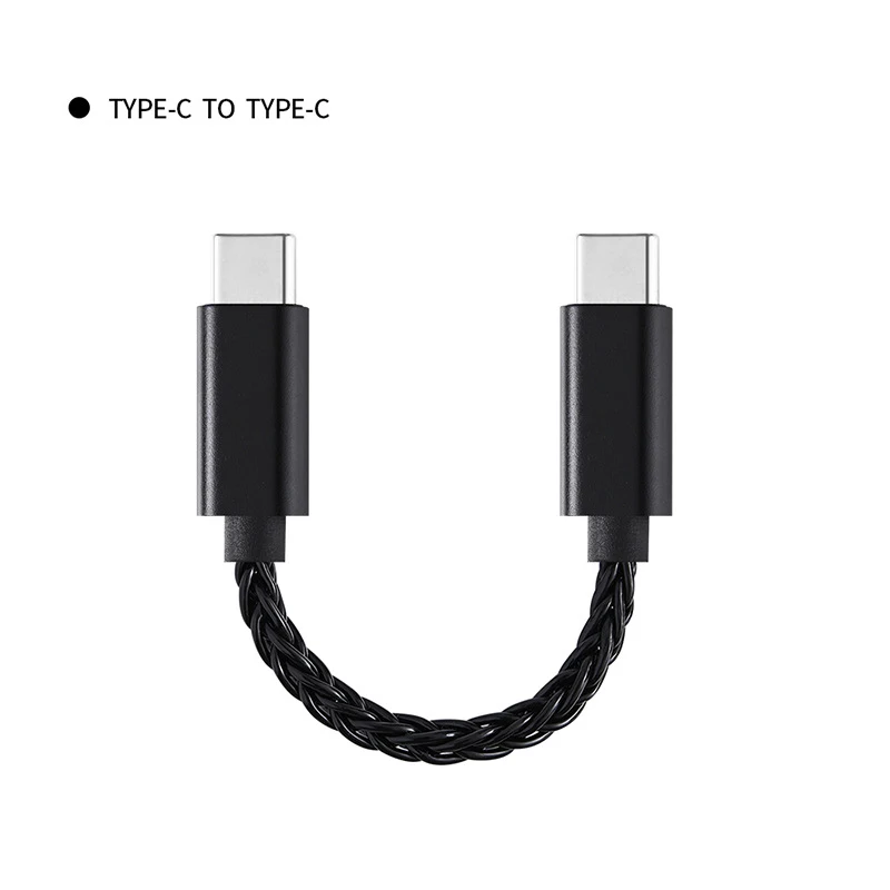 USB Type C To Type C DAC Hifi Adapter Earphone Amplifie Digital Decoder AUX Audio Cable Converter Android OTG Adapter Cable