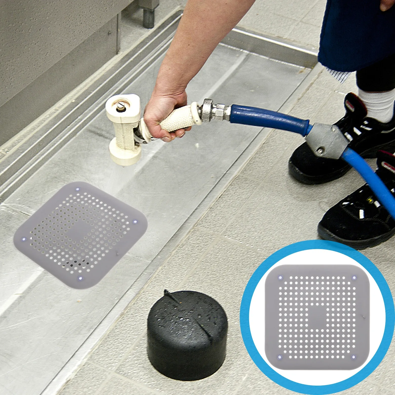 

3Pcs Sink Drain Strainer Hair Catcher with Suction Cup for Kitchen Sink Shower Floor Drain Cover Tpr Reusable Filter