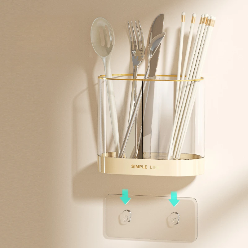 

Kitchen Storage Rack Drainable Anti-mold Storage Portable Non-slip Surface Stylish and Space Optimization No Drilling Required