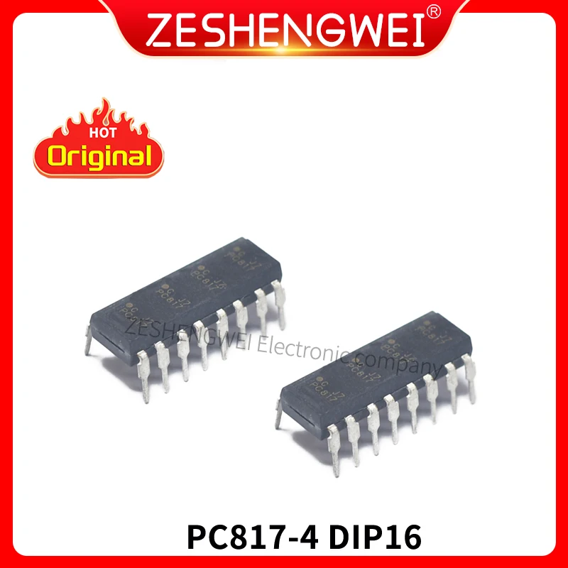 

10PCS PC847 DIP Optocoupler Four PC817 PC817-4 DIP16 Original Authentic In Stock