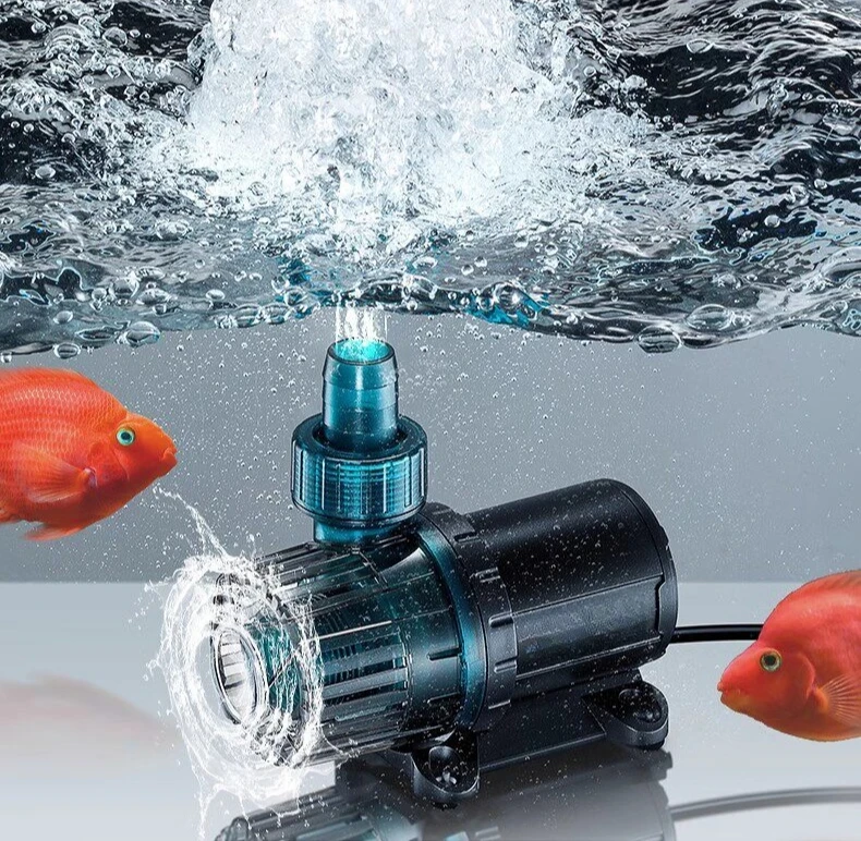 Ultra-quiet Fish Tank Fish Pond Submersible Pump Bottom Suction Pump Amphibious and Land Circulating Frequency Conversion Pump