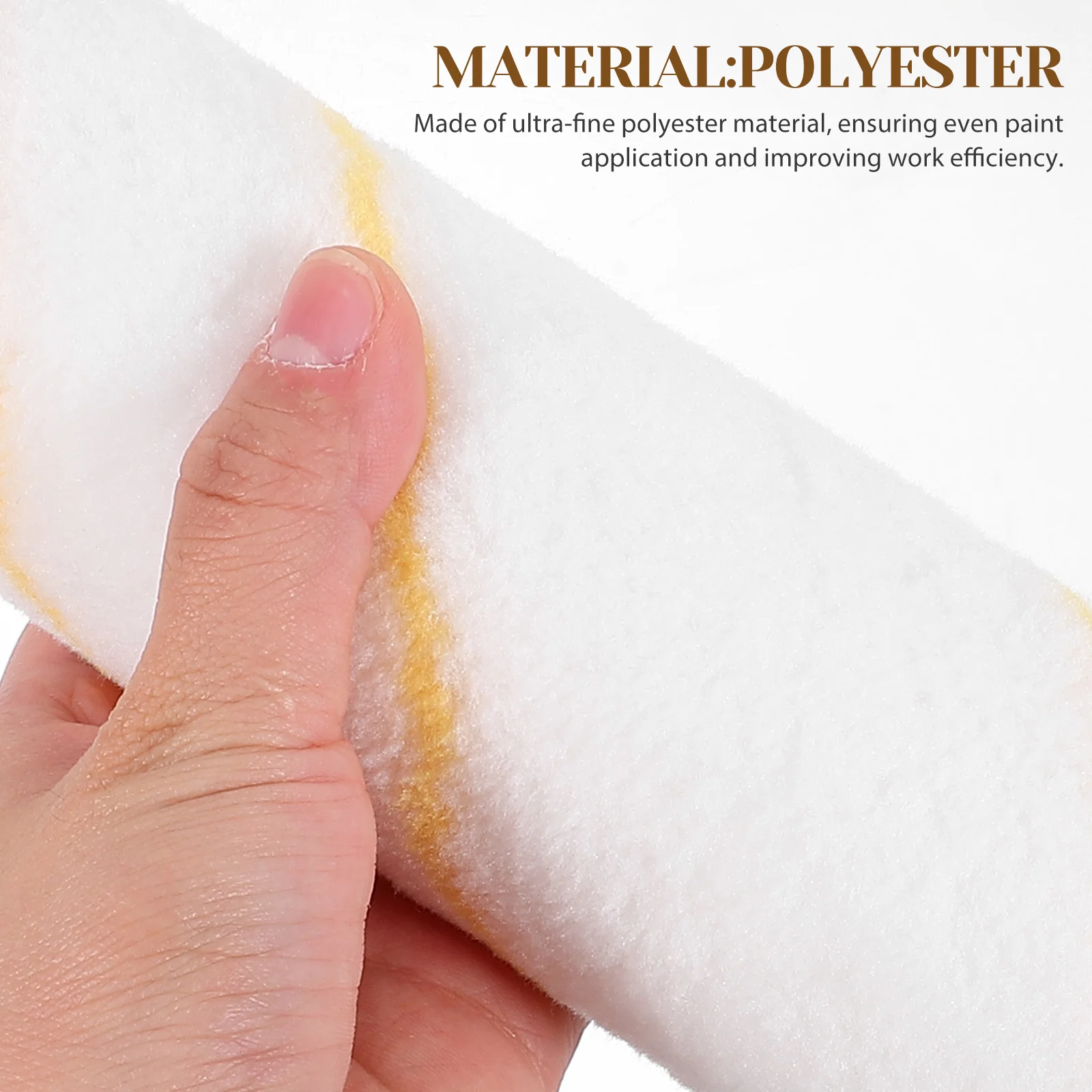 

6 Pcs House Paint Rollers for Walls Small Piping Cover Water-based Refills Polyester Fiber Household Covers