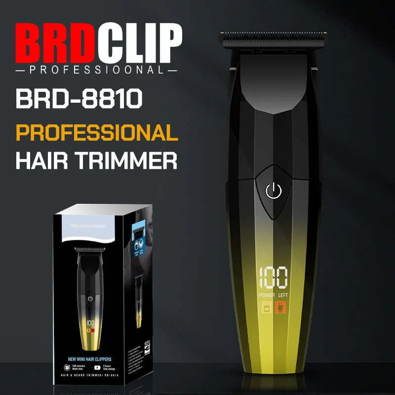 

Новый профессиональный триммер для стрижки волос с градиентом 8810, 7000 об/мин, парикмахерская электрическая машинка для стрижки волос, DLC-покрытие, ЖК-дисплей, зарядка типа C