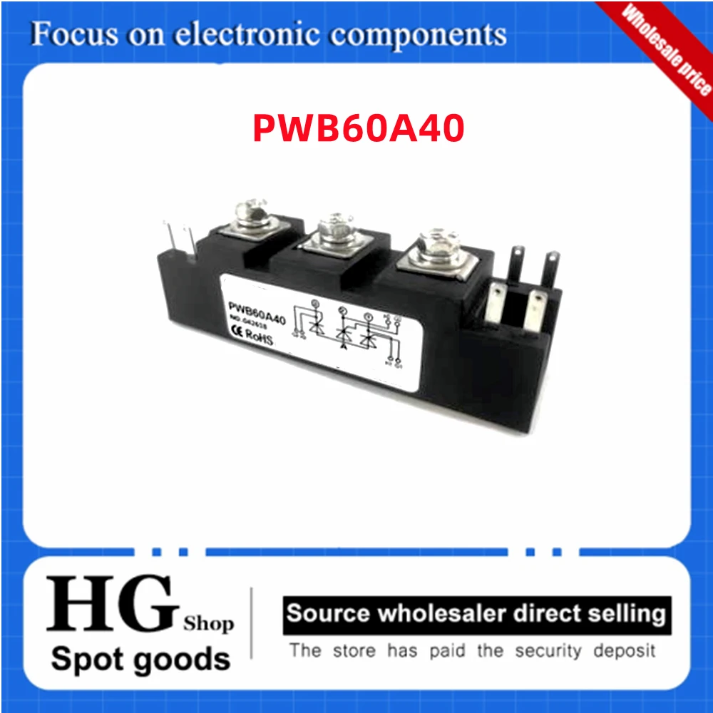 Nuovo originale PWB130A40 60A 80A 100A Per modulo tiristore per saldatrice a gas di anidride carbonica PWB130A40 Modulo non isolato