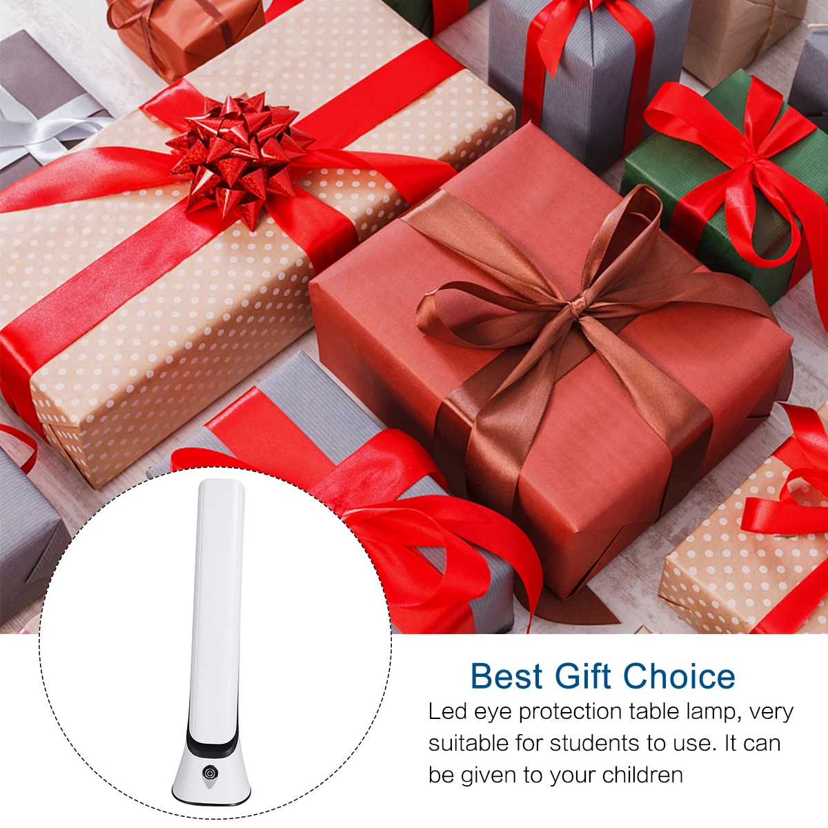 

Touch Desk Lamp Foldable LED Night Light with Perpetual Calendar Eye Protection for Students Touch Control Bedside Light Plastic
