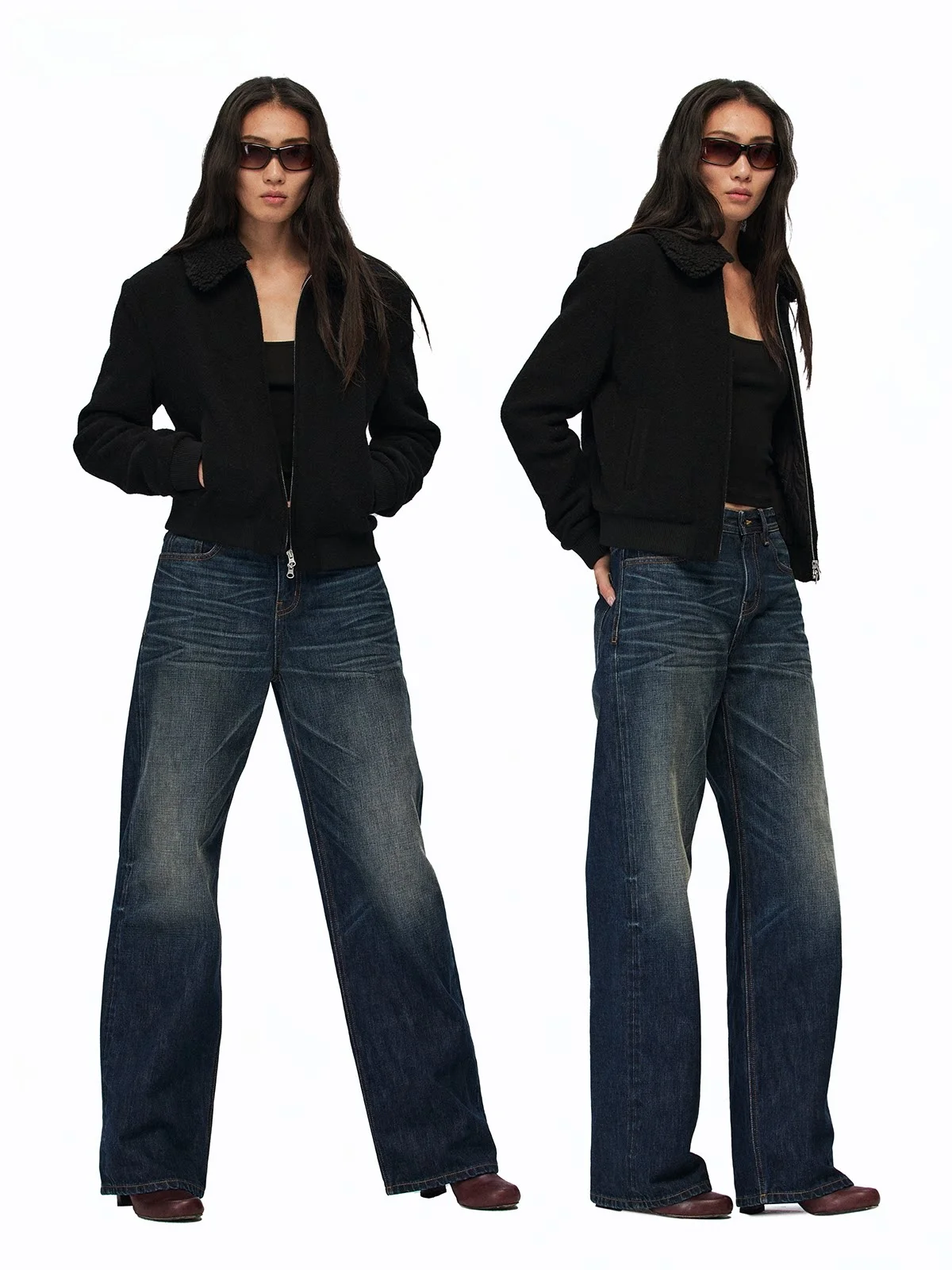 

Alright Then 00% шерстяное пальто oulder шириной со съемным воротником из хлопка Jaet для поездок на работу Простая застежка-молния