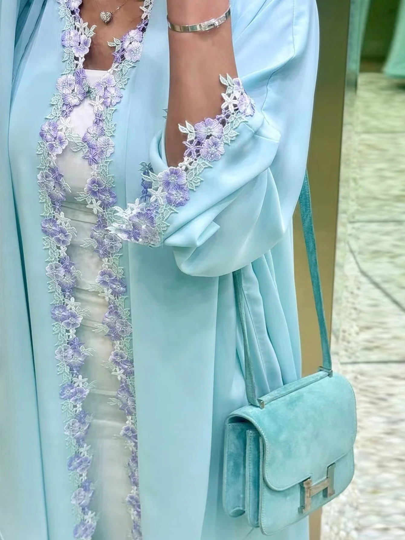 

Ид Мусульманская Абая для женщин Кардиган Платья Абая Рамадан Вышивка Марокко Дубай Джалабия Кафтан Vestidos Арабский Длинный Халат 2025