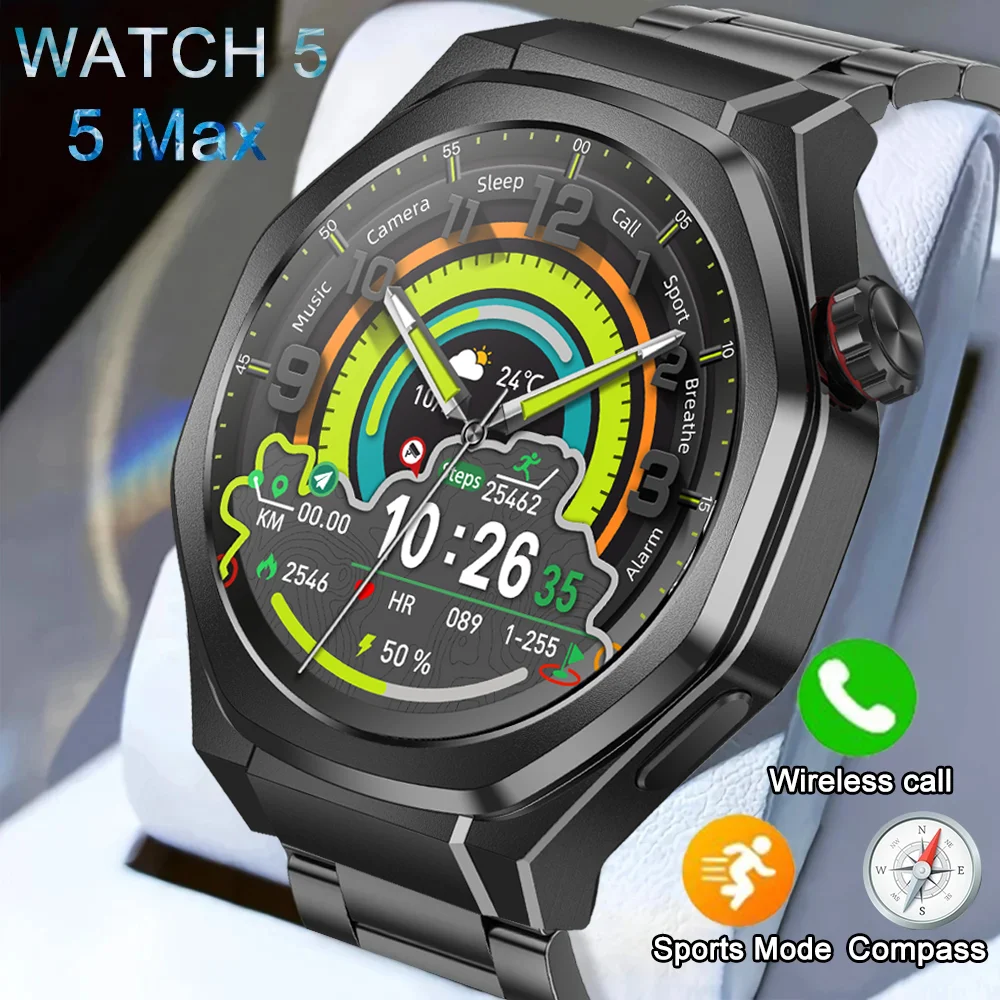 

Новые для Huawei Watch5ultra мужские GPS трек спортивные умные часы 1,53 дюйма Ultra HD AMOLED экран водонепроницаемые Bluetooth умные часы с вызовом