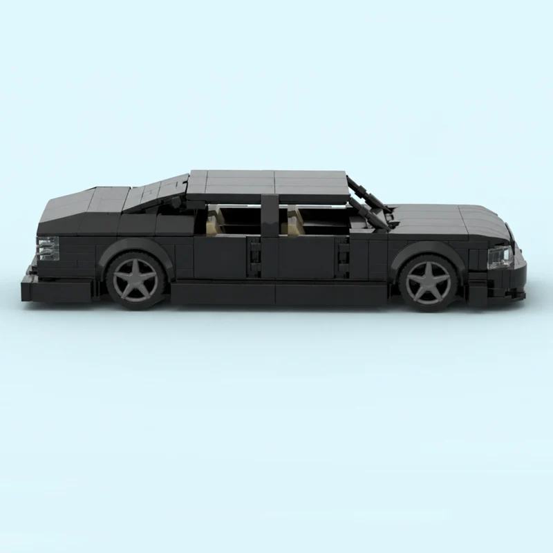 

jhtq Speed Racing Car Model MOC Building Bricks Black Classic Luxury Sedan Modular Technology Children Holiday Gift Assemble Toy