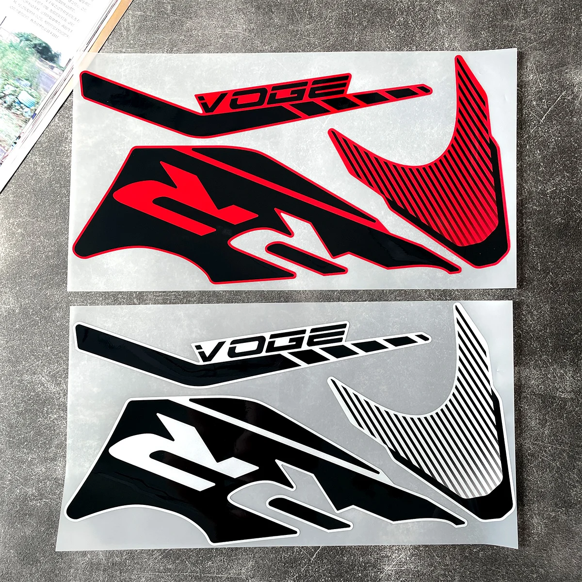Autocollants réfléchissants en vinyle pour accessoires de Moto VOGE RR660S, décalcomanies de tête de carénage de Sport