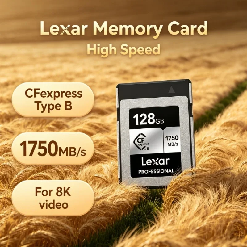 Lexar CFexpress Type B Memory Card Read 1750MB/s CF express Type B Card 128GB 256GB 512GB Storage Card For Burst Shooting