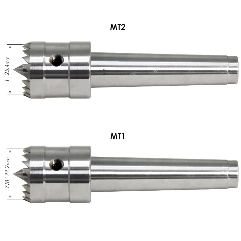 

Wood Lathe Drive Center Turning Spur MT1 MT2 with Spring Loaded Point Woodturing Woodworking Wood Turning Tools Accessories 1pc