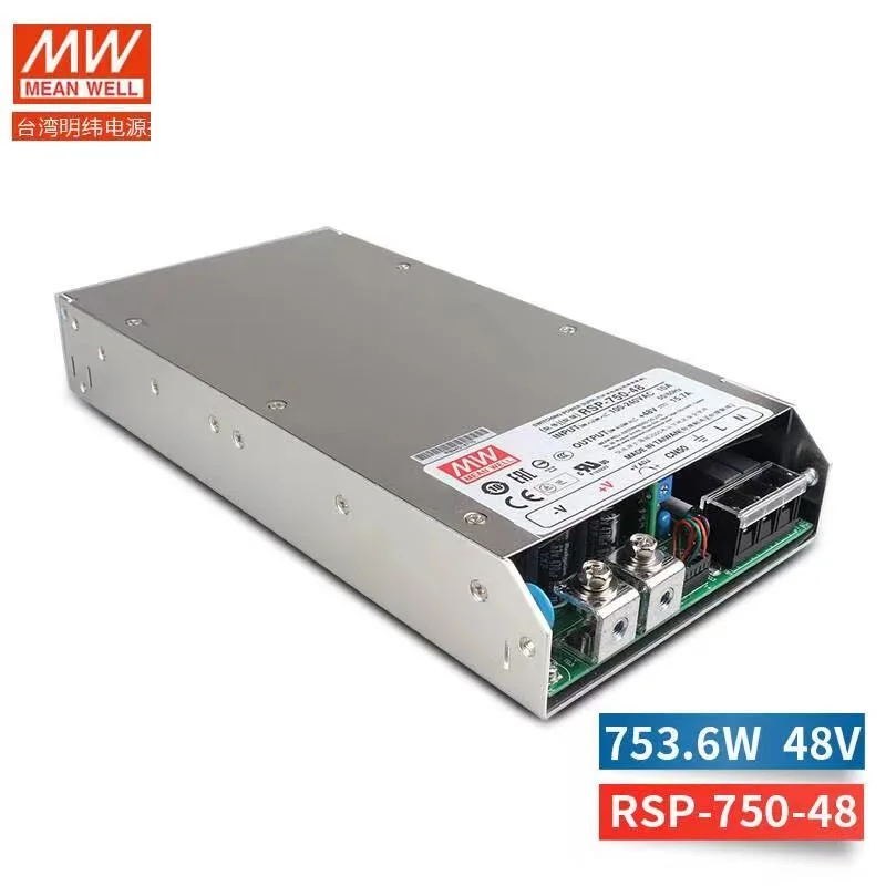 TaiWan MeanWell RSP-750-48 48VDC 15.7A 750W Switching Power Supply with Single Output AC-DC PFC Function