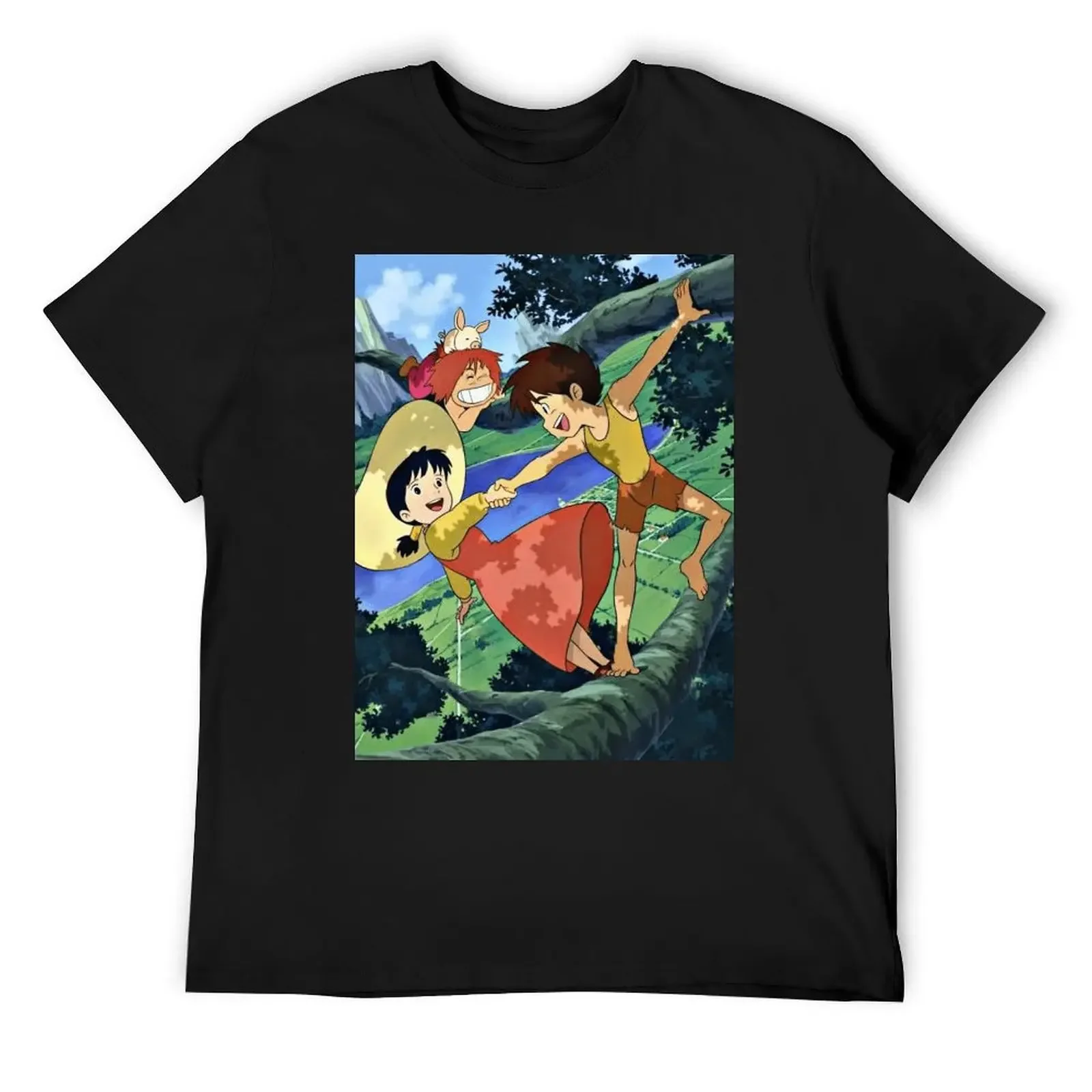 Jimsy Future Boy Conan Character In A Sci Top Tee Novelty T-shirt Harajuku  Sport  Funny Novelty Home Eur Size