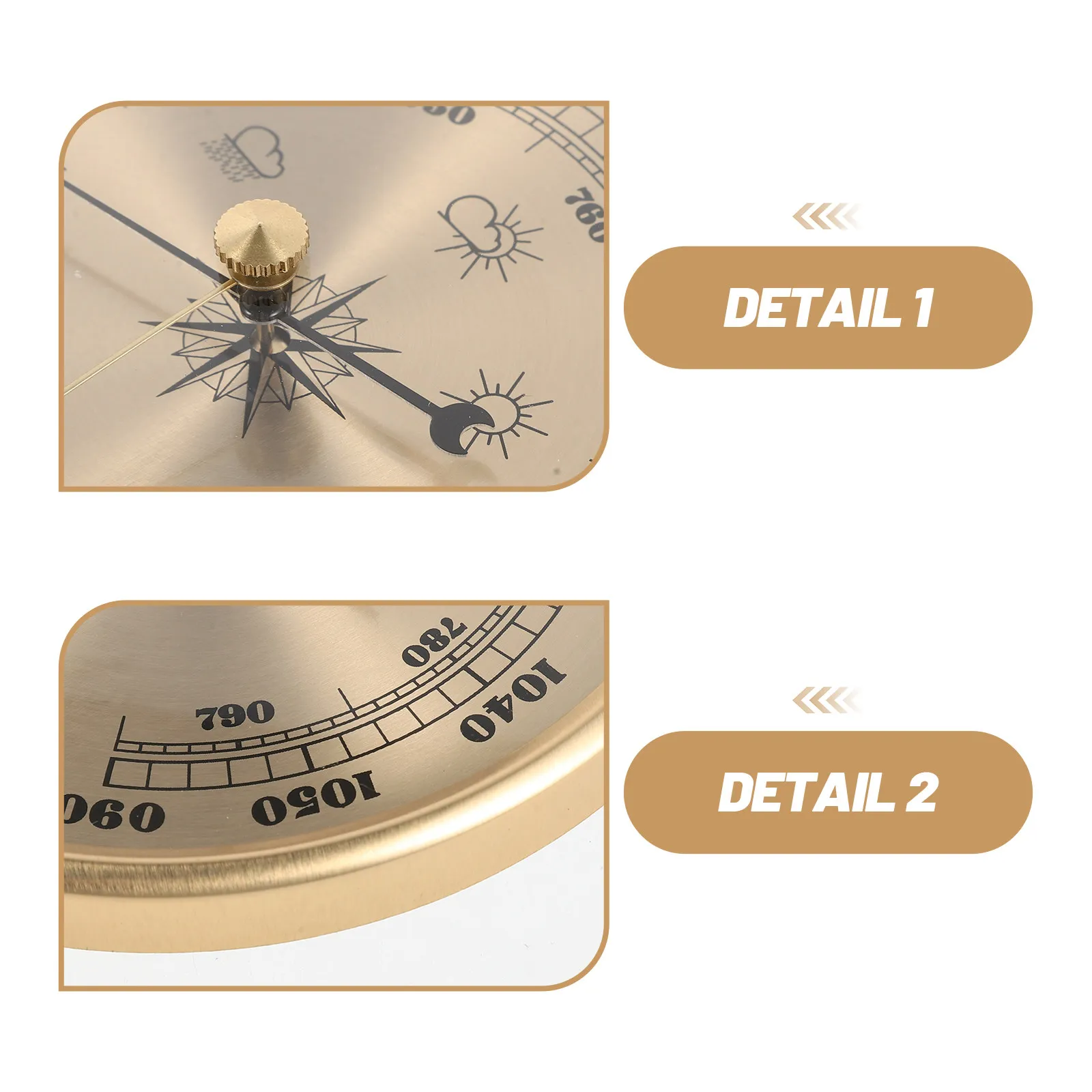 

Indoor Barometer 4.25 Inch Weather Forecasting Air Pressure Meter Dial Aneroid Barometer for Accurate Home Barometric Monitoring