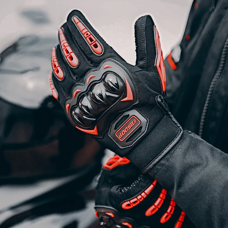 

Summer Motorcycle Gloves Full Finger Breathable Non-slip Wear-resistant Touch Screen Riding Sports Racing Riding Equipment