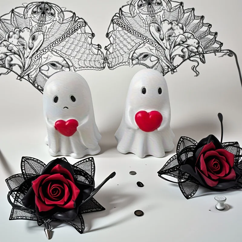 Haunted Ghost Sculpture- Handmade Tabletop Decor with Realistic Details
