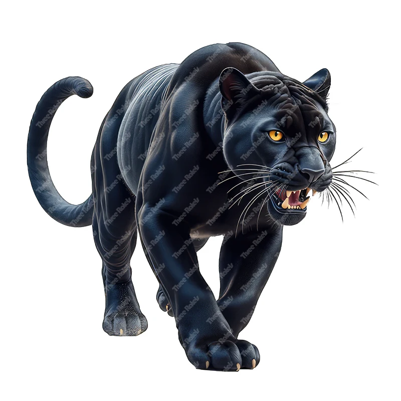 Three Ratels CG149  black leopard animal wall stickers for home decoration IPAD decals personalized car body decals waterproof