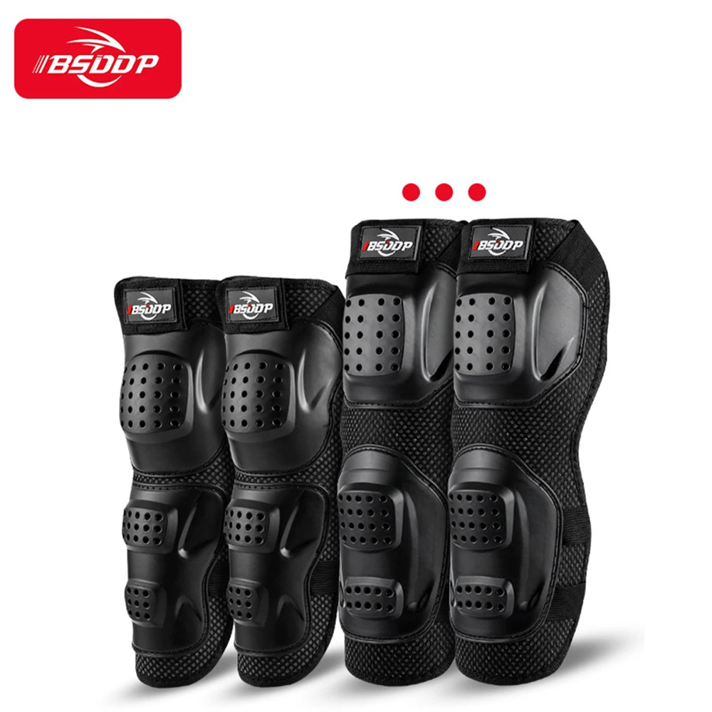 

Motorcycle Riding Knee Pads Elbow Pads Breathable Motocross Protective Gear Knees Elbow Pads Anti-fall Protector For Men