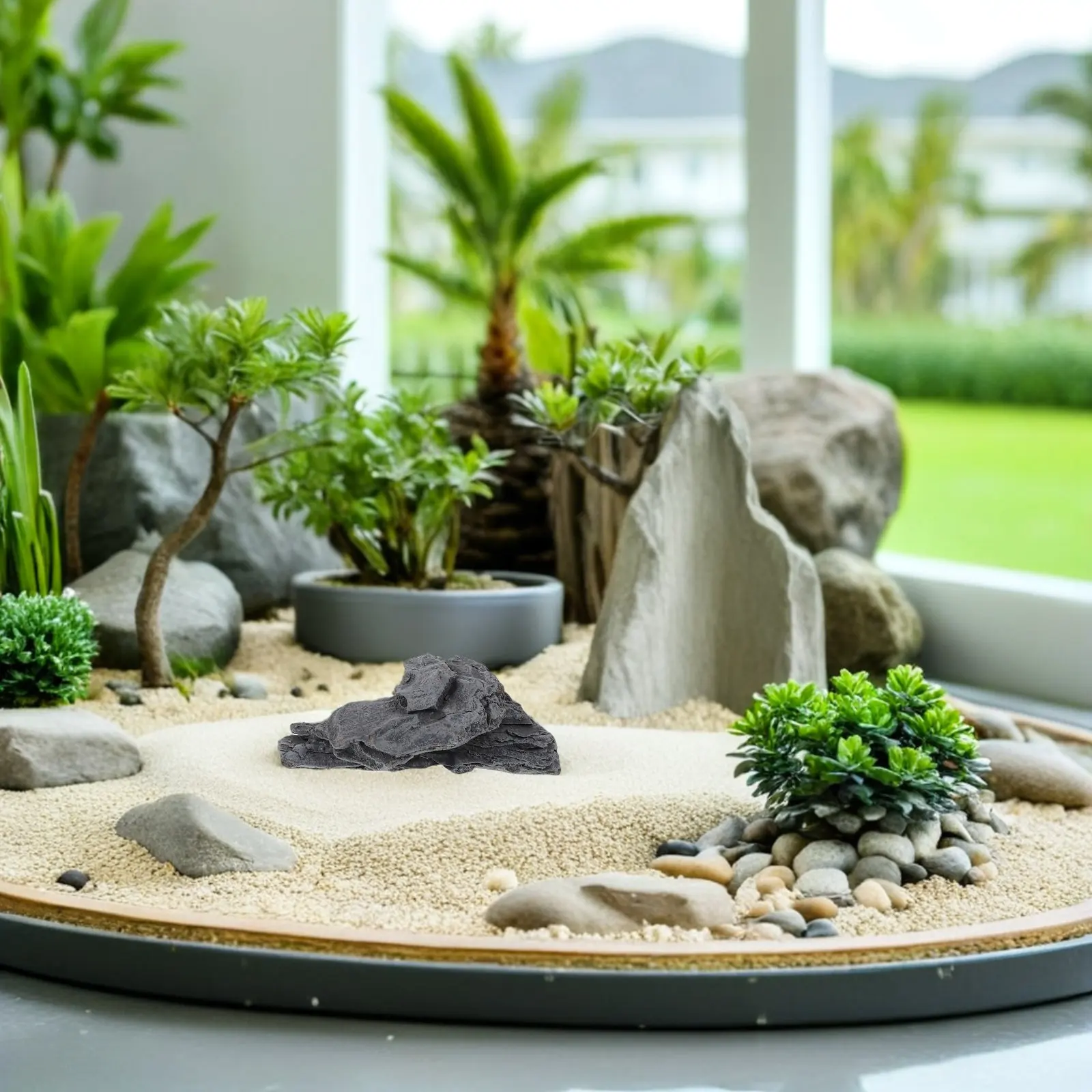 

20Pcs Simulation Stone Rocks Faux Rockery Realistic Texture Mini Rockery Ornament Micro Landscape Decor Bonsai Landscaping Stone