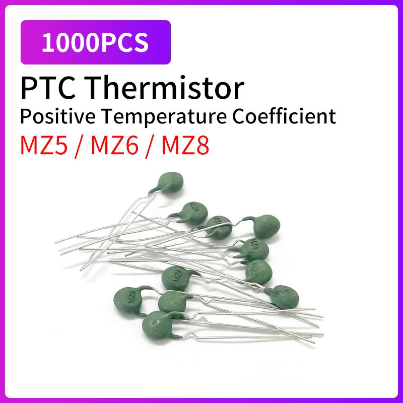 

1000PCS MZ8 MZ6 MZ5 PTC Positive Temperature Thermistor Resistor 100-300R 300-500R 500-800R 30-60R 1K 1.2K 1.5K 2K-3K Ohm