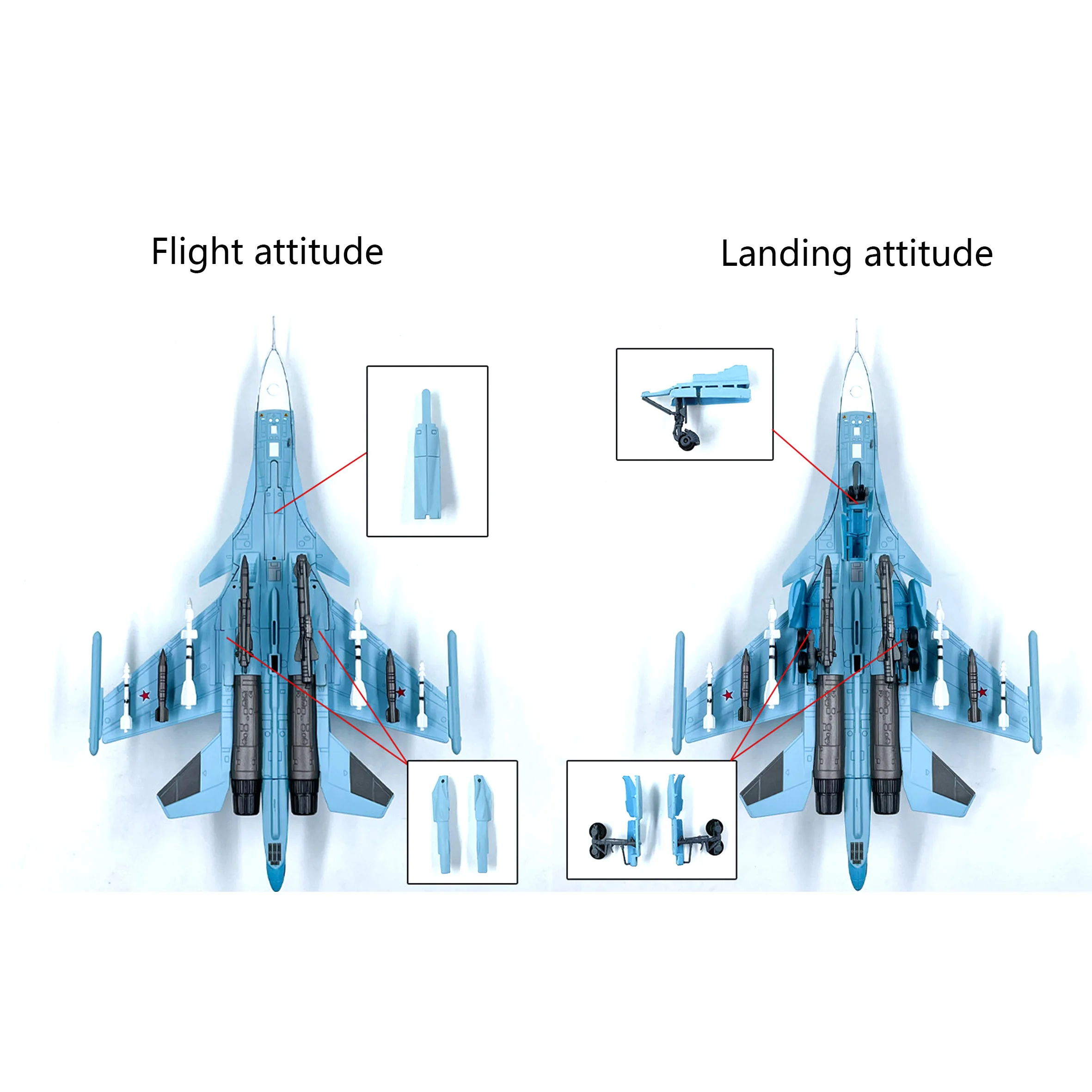 maquette-d'avion-de-chasse-russe-su-34-1-100-modele-statique-en-alliage