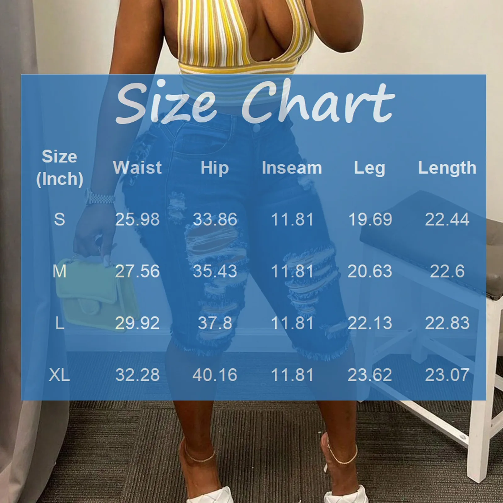 Модные джинсы с токовыми отверстиями, летние удобные узкие джинсовые шорты-карандаш, женские новые повседневные однотонные брюки со средней талией в пять четвертей