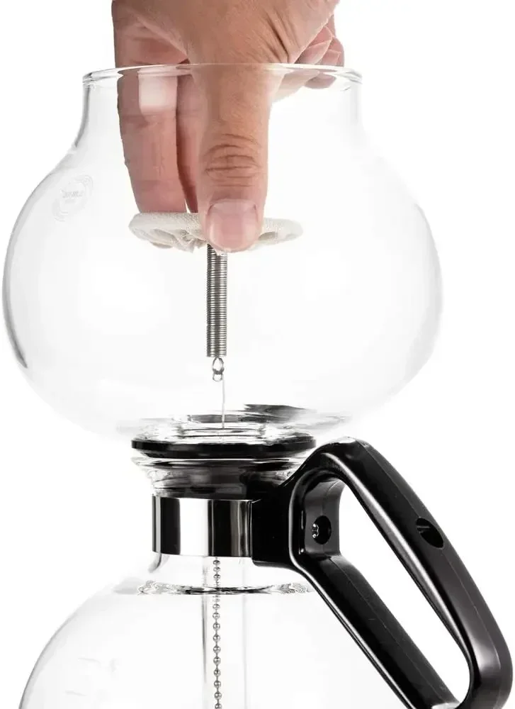 8-Cup Stovetop Siphon Coffee Maker, 24 Oz Vacuum Brew, Heat-Resistant Borosilicate Glass