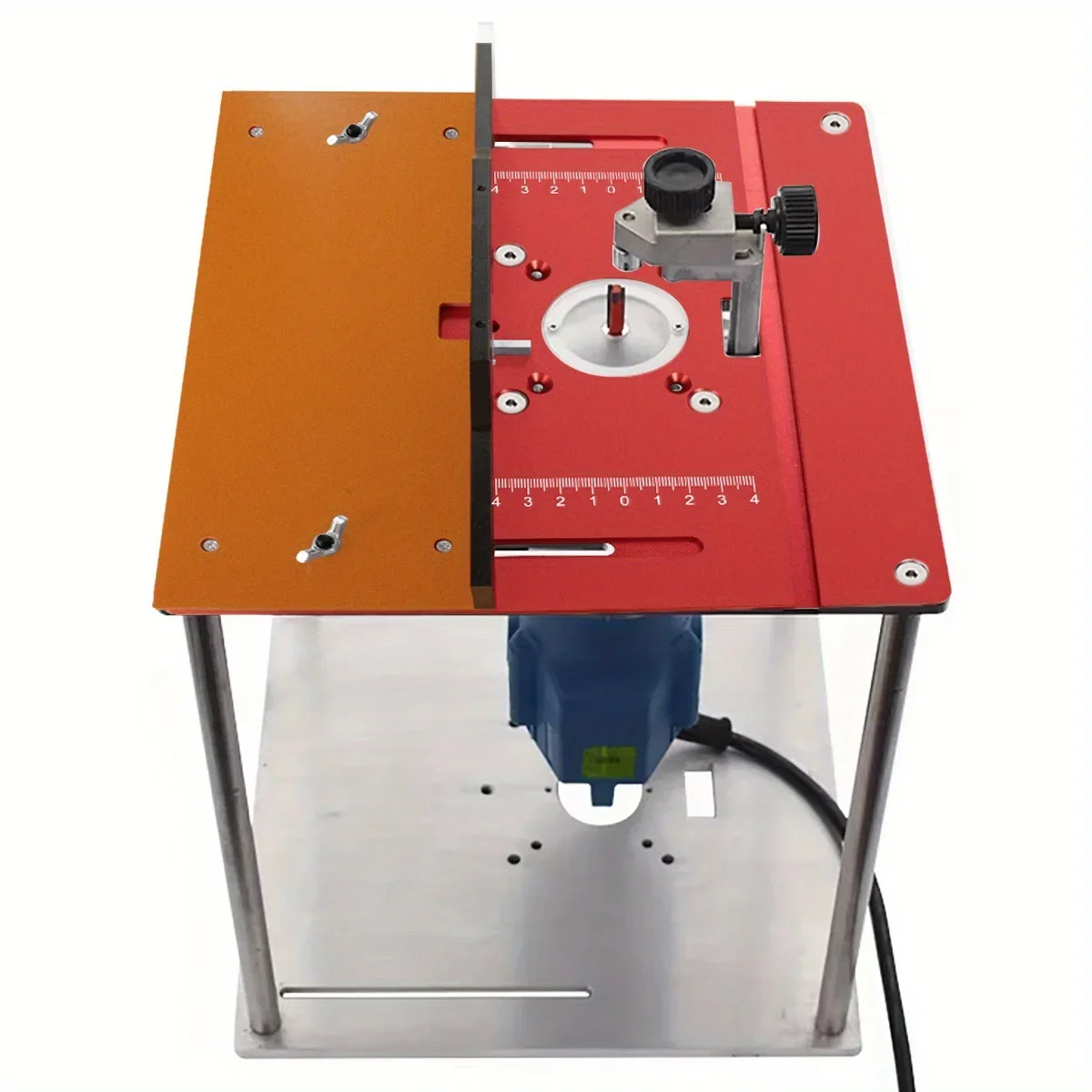 لوحة إدراج طاولة توجيه من الألومنيوم العالمي، طاولة توجيه معدنية لنظام توجيه النجارة، أداة خشبية #4