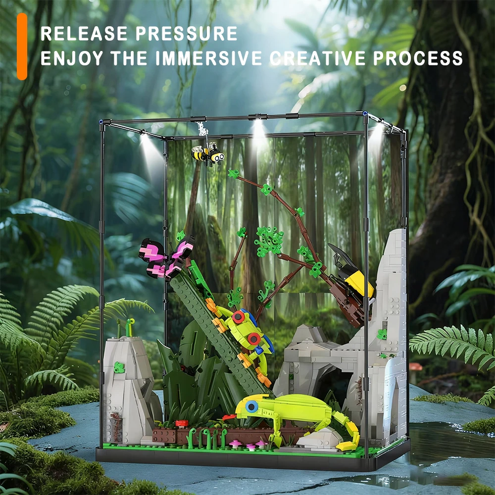 Tropical Incubator Building Blocks Assembly Model Bricks Sets Module Educational Toys Desktop Decor Christmas Gift For Kids