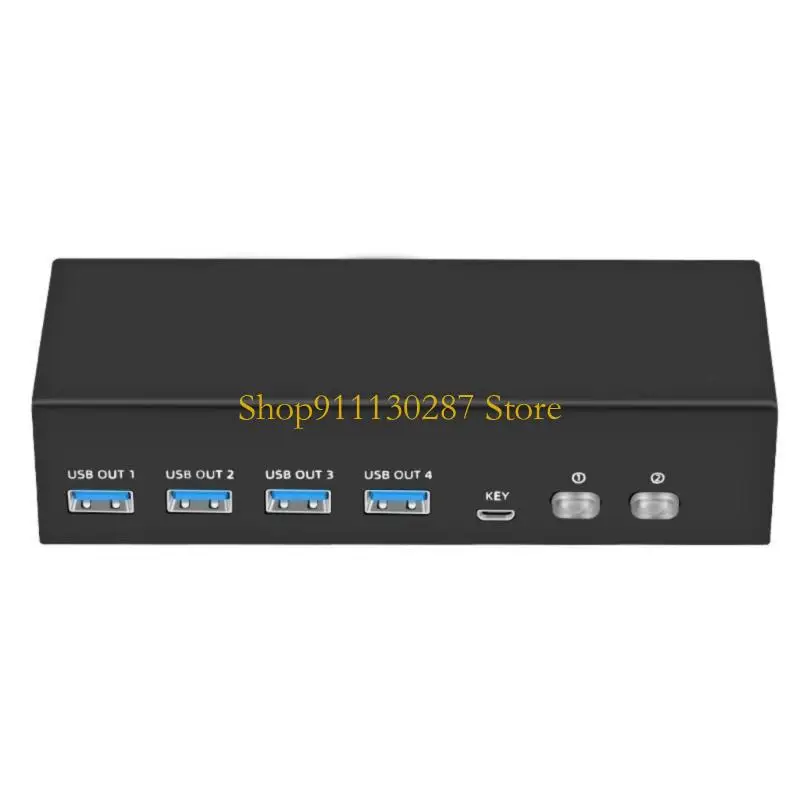 

KVM-переключатель J1HC USB3.0, 8K, 60 Гц, мониторы KVM с 4 портами USB3.0, селекторный переключатель 2 в 2 выхода для компьютера