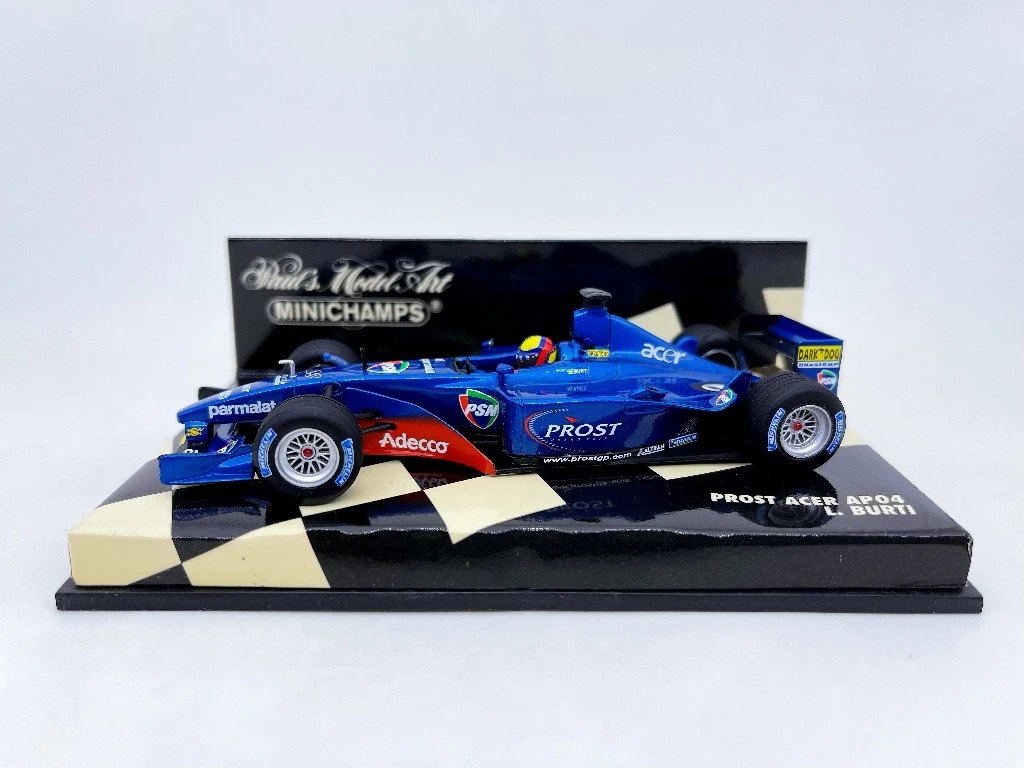 Minichamps 1:43 F1 AP04 2001 Burti Simulation Limited Edition Resin Metal Static Car Model Toy Gift