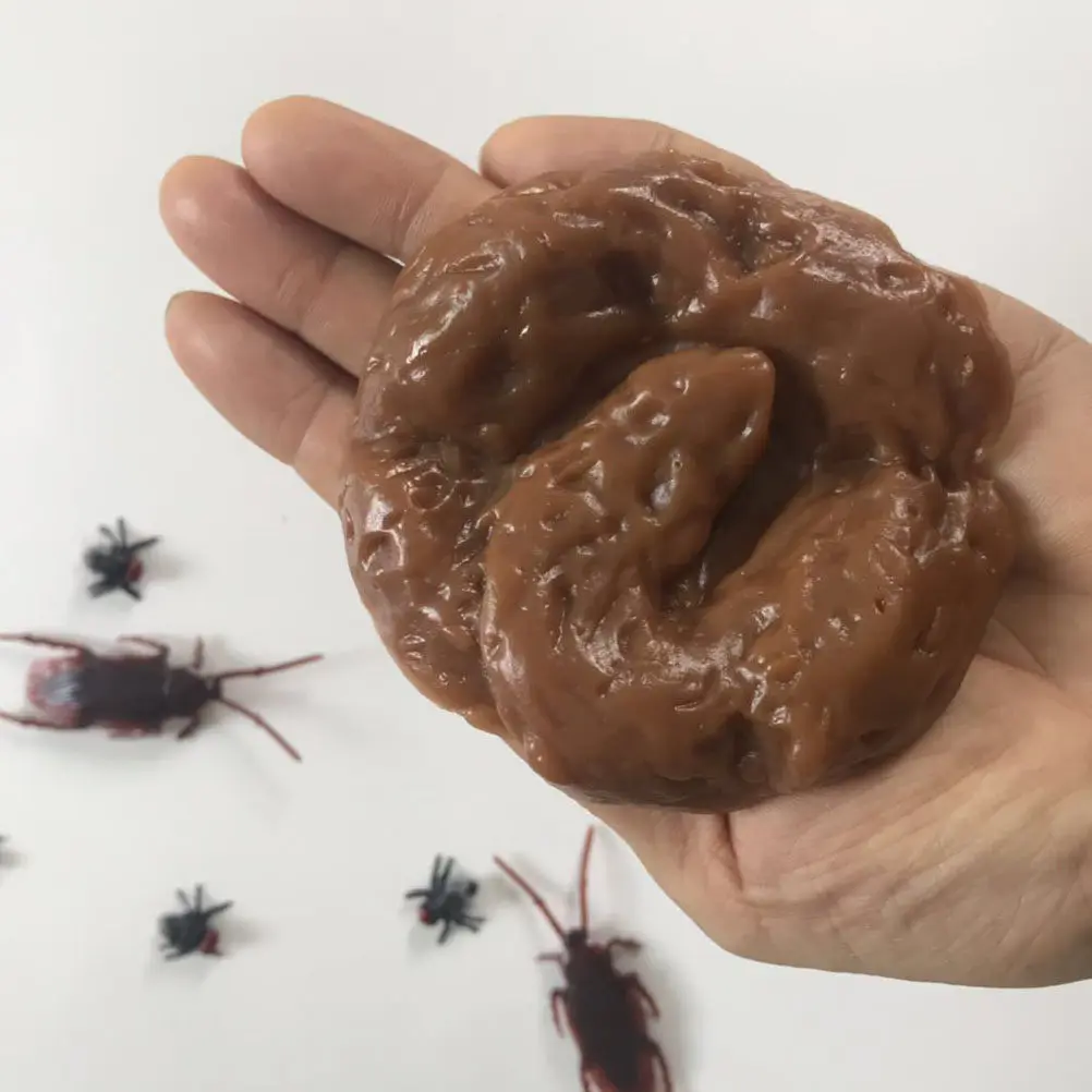 

1Set Realistic Simulation Poo Prank Prop for April Fool's Day Bathroom Bedroom Kitchen Pool Party Halloween Decor Novelty Feces