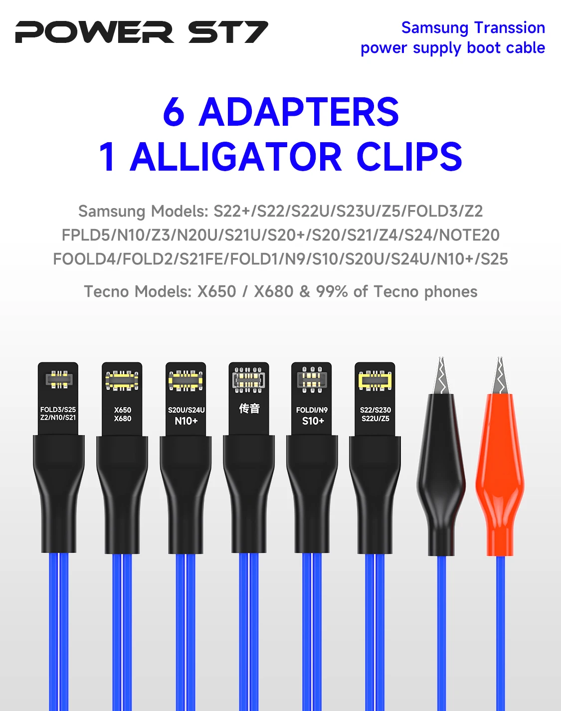 MECHANIC mobile phone repair, Transsion power cable/6-pin power cable, fast and precise conductivity.