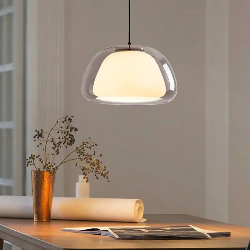 Danish Designer Restaurant Glass Chandelier Simple Bedside Chandelier Room Decoration Interior Lighting Chandelier