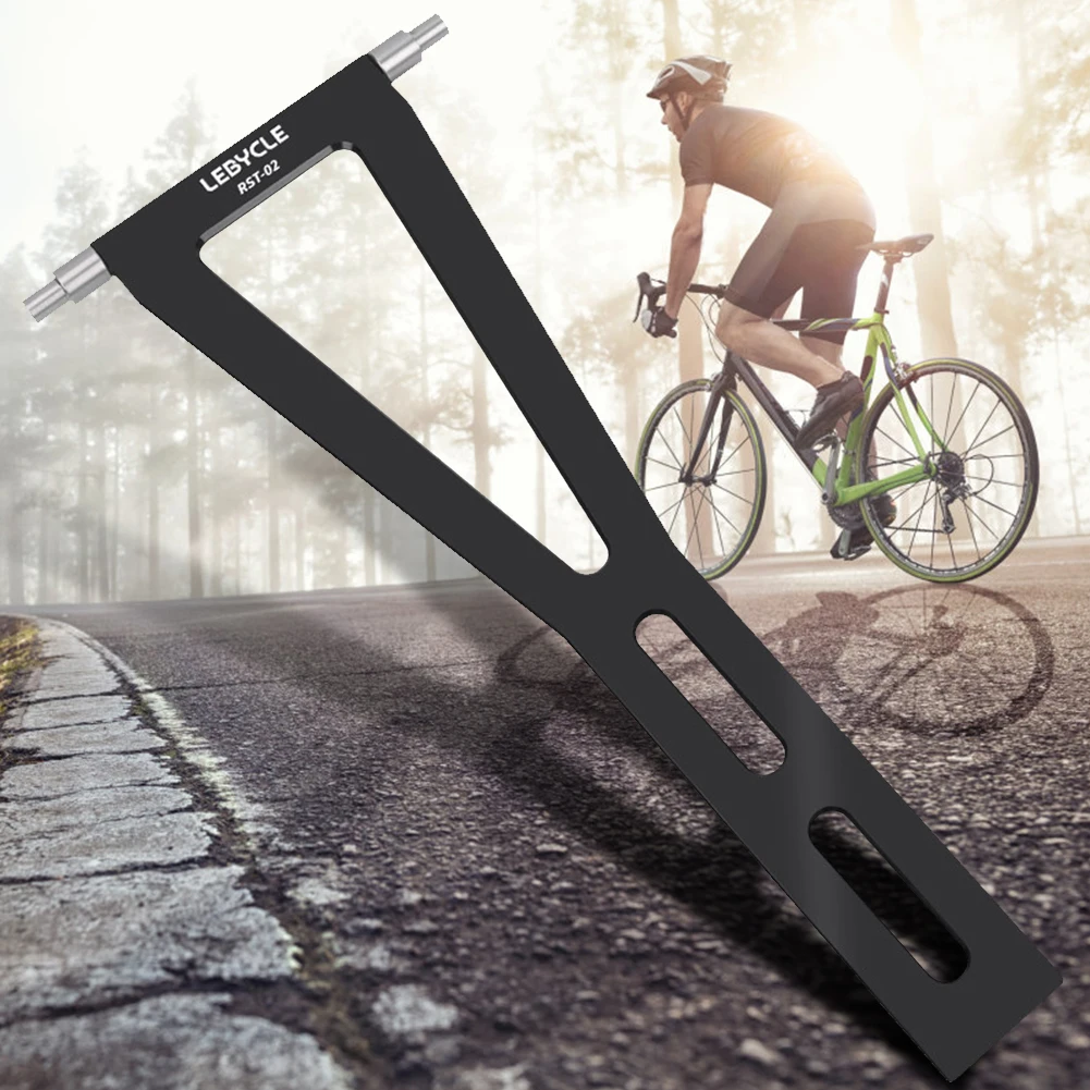 

Портативный измерительный прибор для центровки велосипедных колес с конструкцией из алюминиевого сплава для эффективной регулировки и обслуживания велосипедов