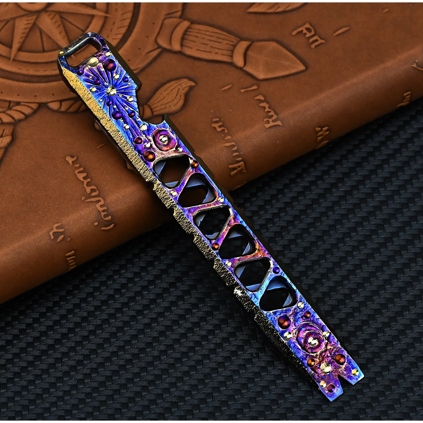 Star Sky Edition Titanium  Pry Bar Multi Tools Mini Crowbars Multifunctional Portable Tools EDC